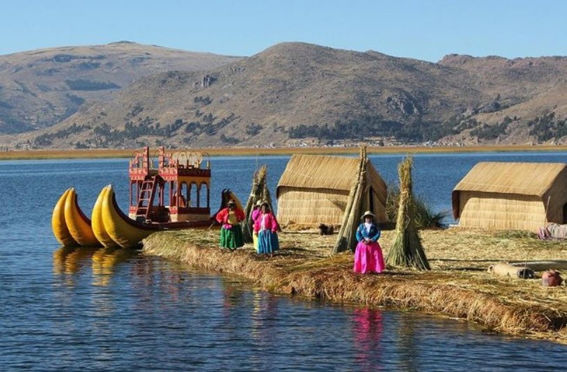 Uros Floating Islands, Lake Titicaca, Puno Region, Peru